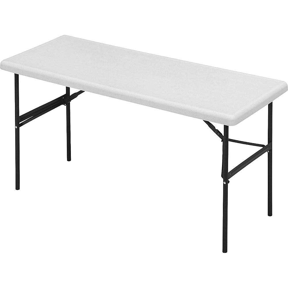 Iceberg ICE65383 IndestrucTable TOO 1200 Series Steel Legs Plastic Folding Table, 300 lbs Capacity, 72