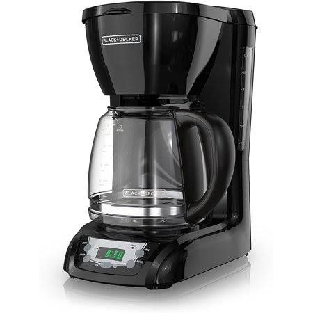 Black+decker Dlx1050b 12-Cup Programmable Coffee Maker with Glass Carafe, Black