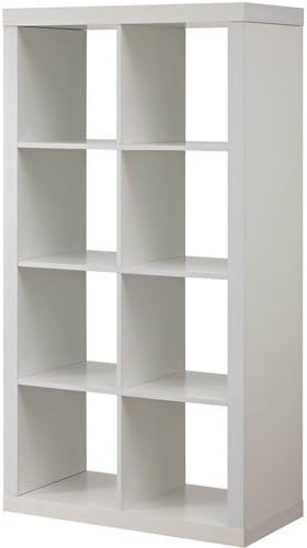 Better Homes and Gardens Furniture 8-Cube Room Organizer Storage Divider/Bookcase (White) Pack of 2