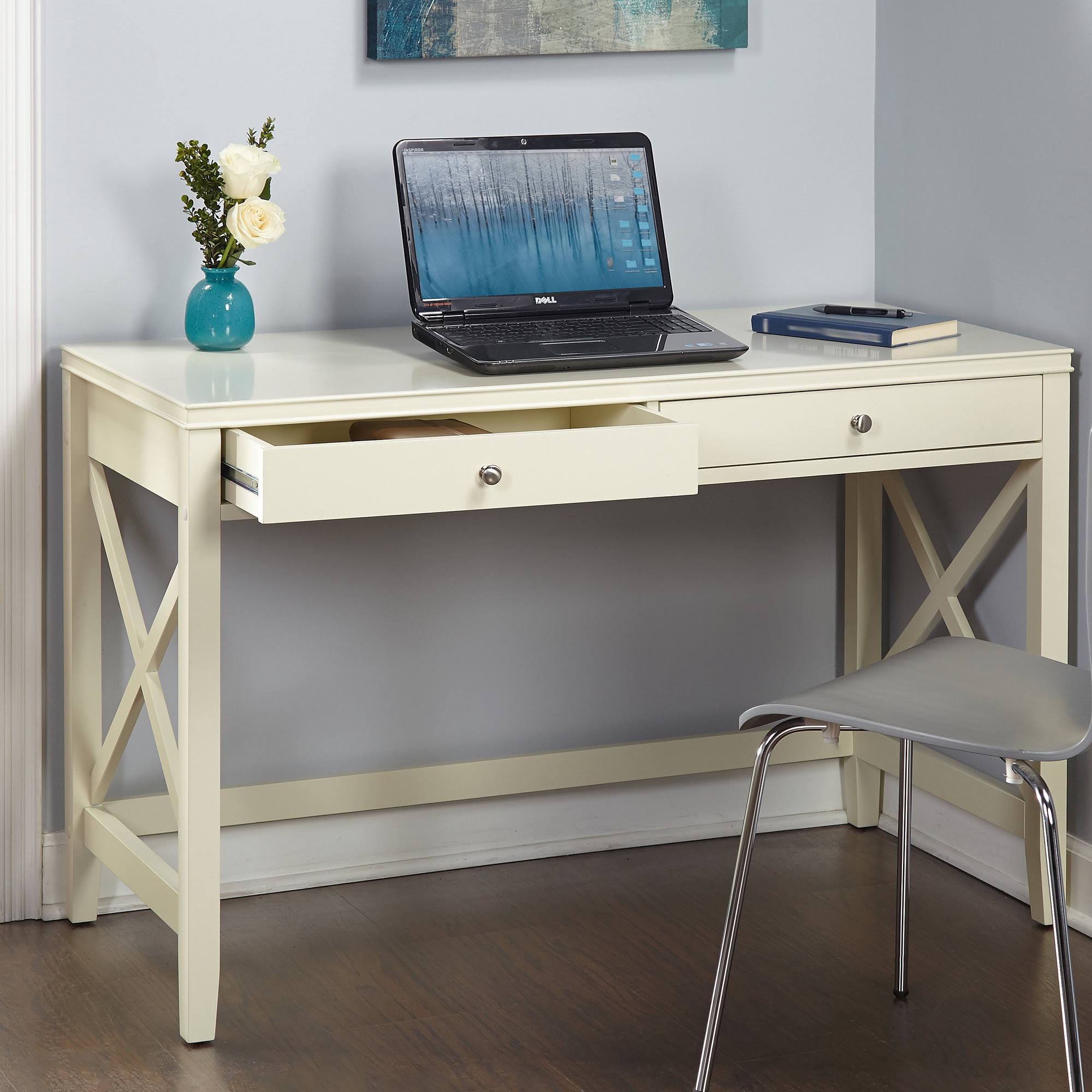 Beachcrest Home Thomaston Writing Desk Finish: Antique White