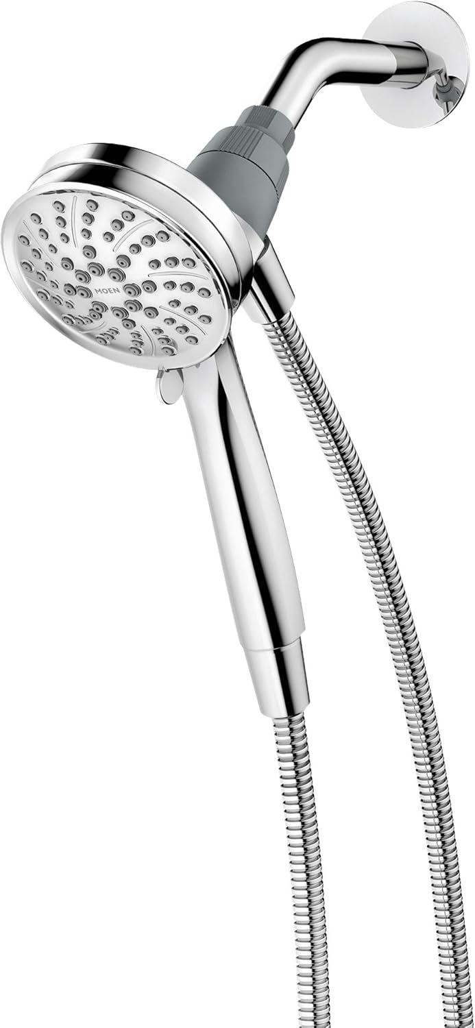 Moen 26100SRN Engage Magnetix 3.5-Inch Six-Function Handheld Showerhead with Magnetic Docking System, Spot Resist Brushed Nickel Pack of 2