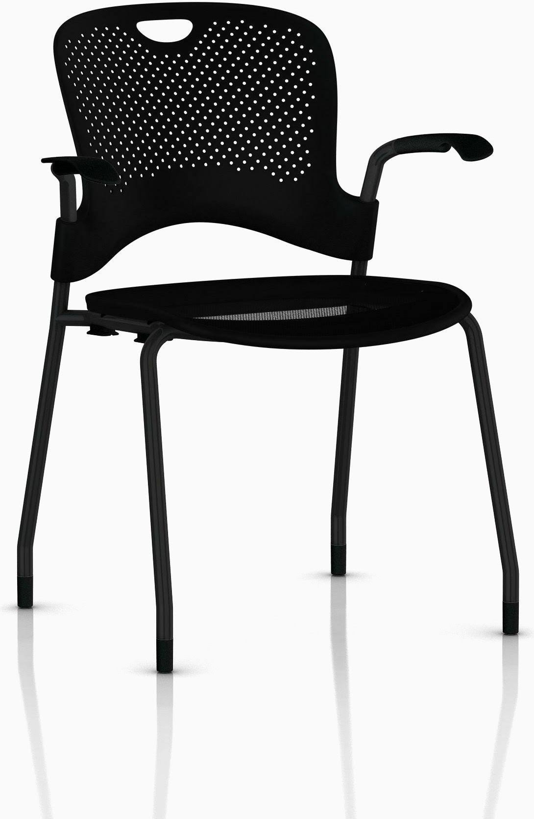 Caper Stacking Chair - Black by Herman Miller