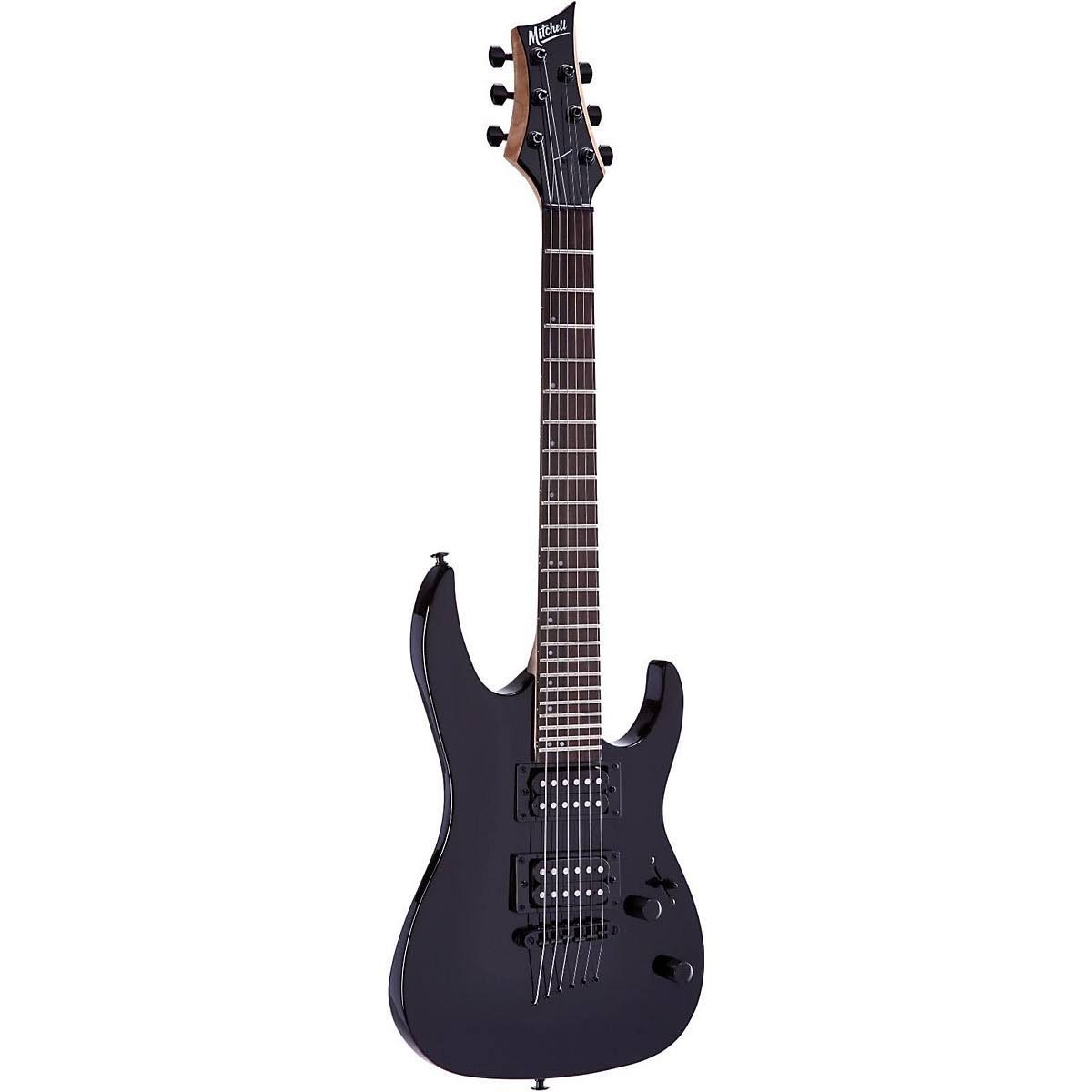 Mitchell MM100 Mini Double Cutaway Electric Guitar Black