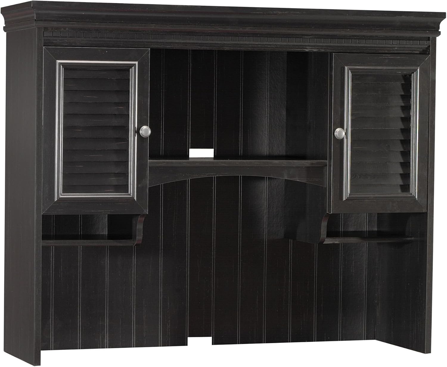 Bush Furniture Fairview Hutch for Computer Desk in Antique Black