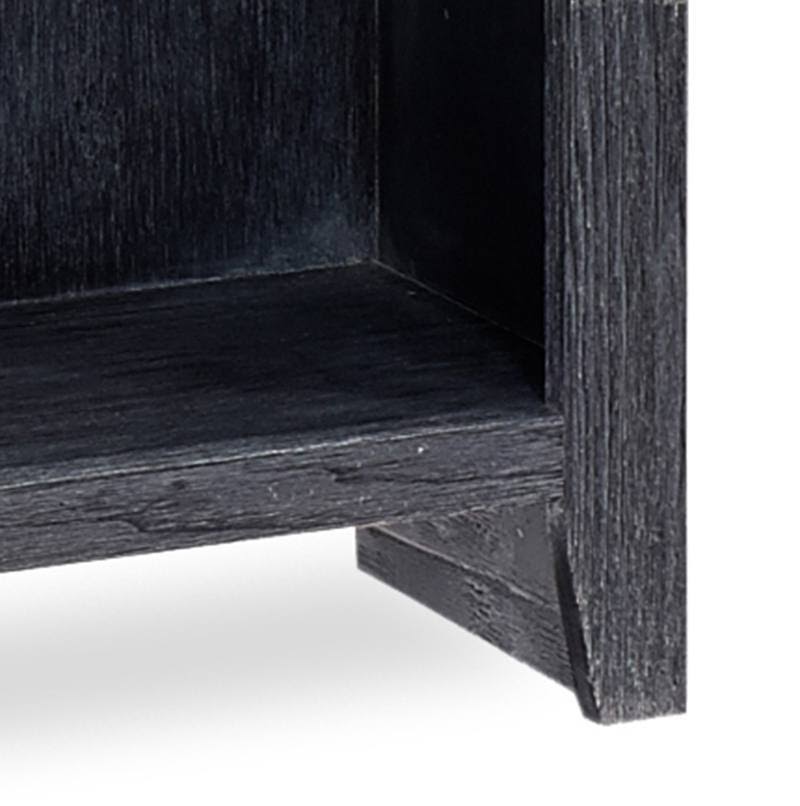 Eastport 74x22 Bookcase w/ 4 Fixed Shelves in Drifted Black