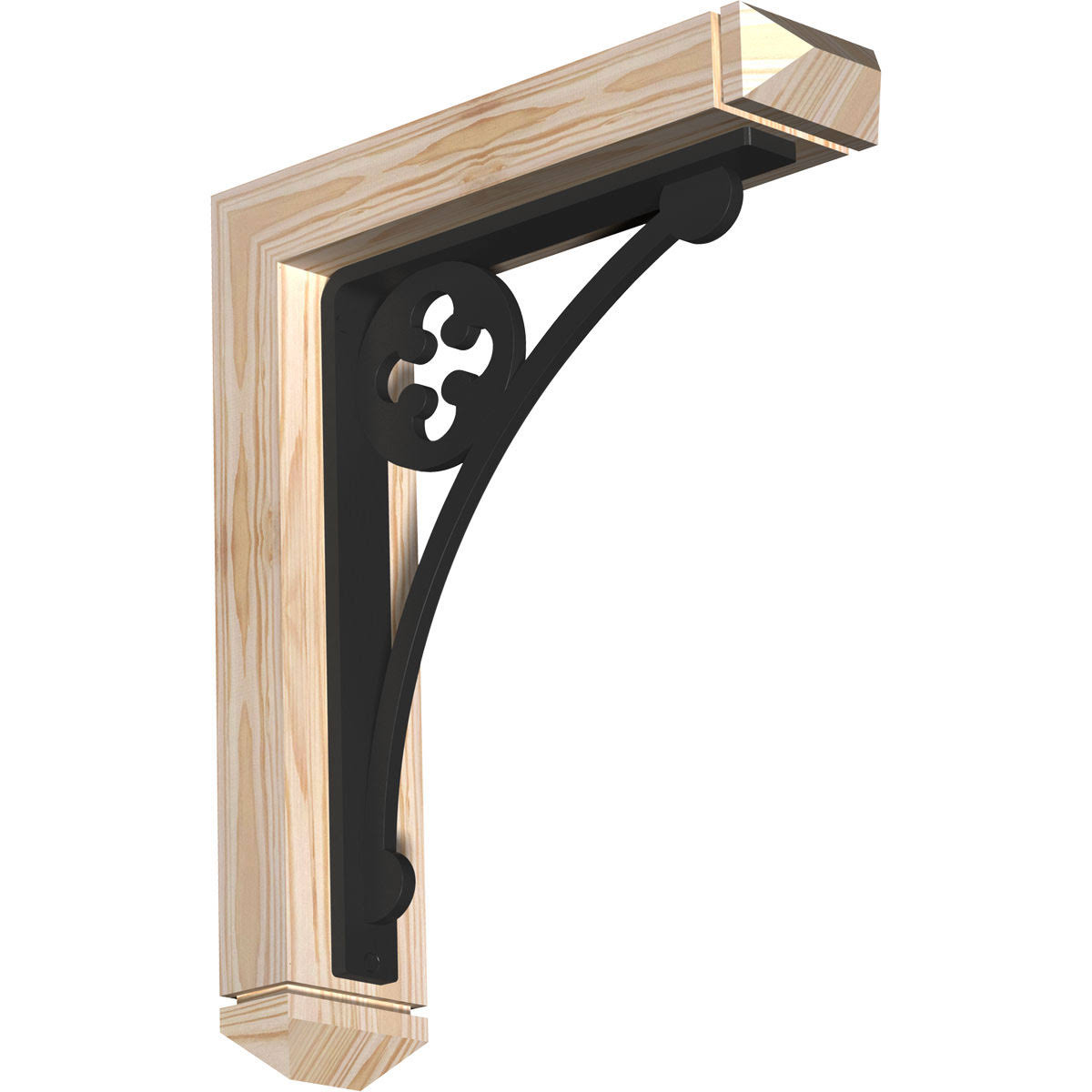 3 1/2 inchw x 16 inchd x 19 inchh Crawley Arts u0026 Crafts Ironcrest Smooth BRACKET, Douglas Fir (1 1/2 inchw x 12 inchd x 15 i