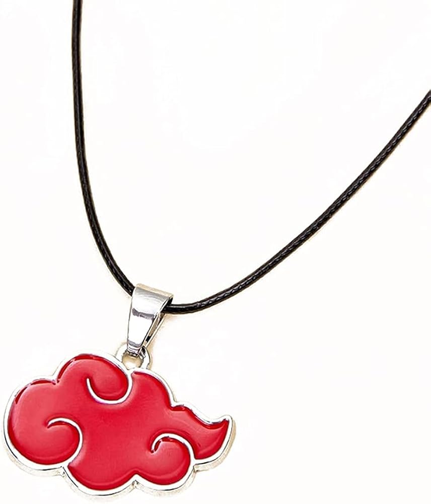 Anime Necklace Red Cloud Shape Pendant Necklace， Gift for Anime Fans&hellip;