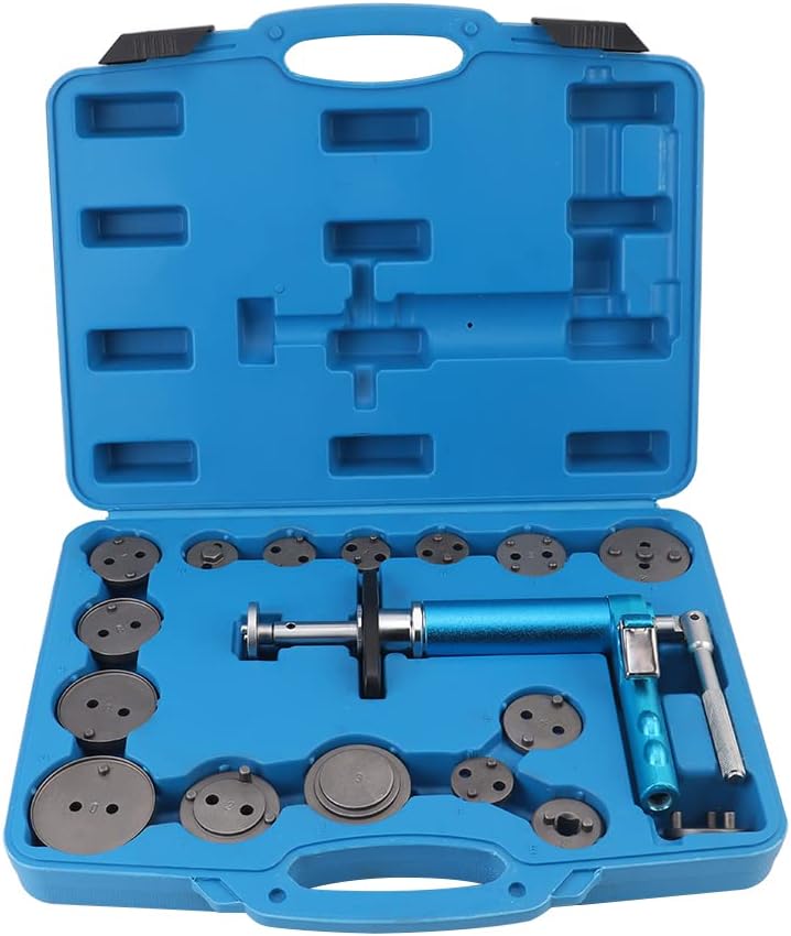 VECONOR Brake Wind Back Tool Set,16-Pcs Pneumatic Brake Caliper Compression Set