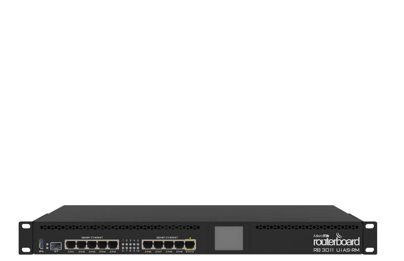 MikroTik RouterBOARD RB3011UiAS-RM - Router - GigE - rack-mountable