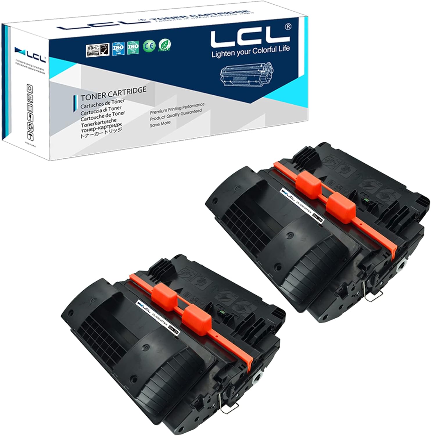 LCL Compatible Toner Cartridge Replacement for HP 81X CF281X 25000 Page M605n M605dn M605x M606dn M606x MFP-M630f MFP-M630z MFP-M630h MFP-M630dn MFP-M625 (2-Pack Black) Pack of 2