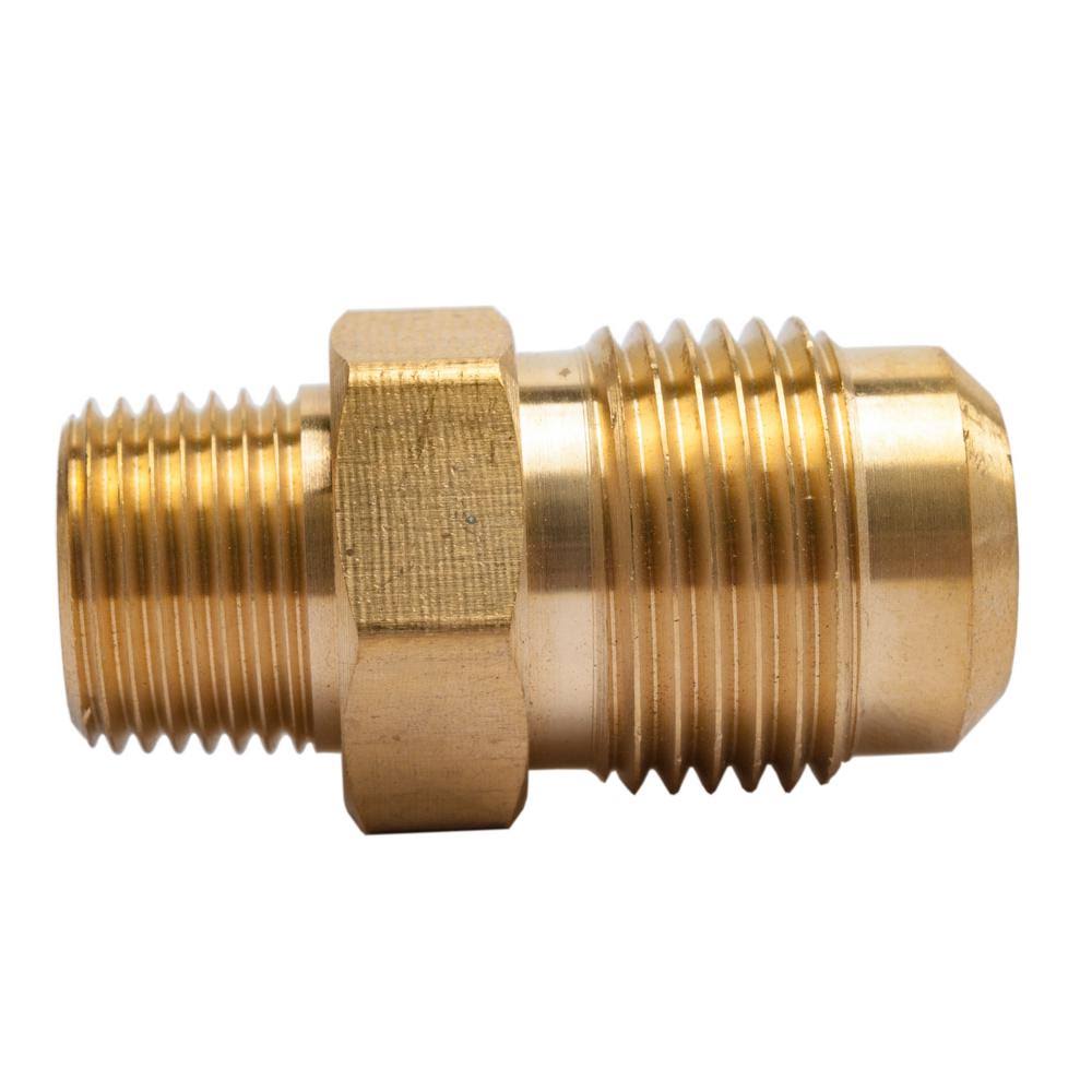 LTWFITTING 5/8 in. Flare x 3/8 in. MIP Brass Adapter Fitting (20-Pack)