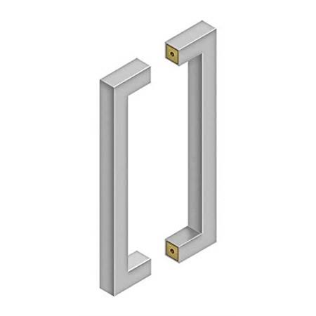 Deltana SSPBB4215U32D 42x22 Extra Large Contemporary Pulls, Back-to-Back, Brushed Stainless