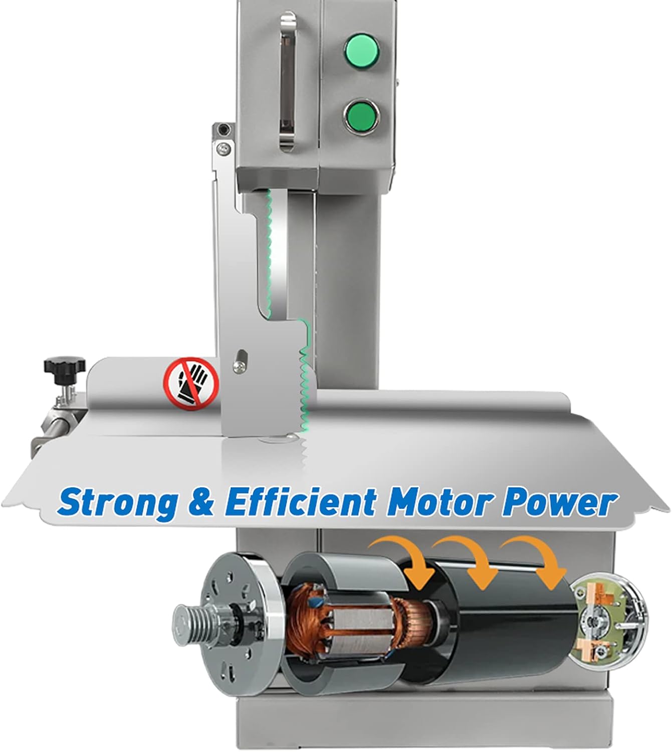 DIYAREA 850W Commercial Meat Saw Bone Cutter 19.1