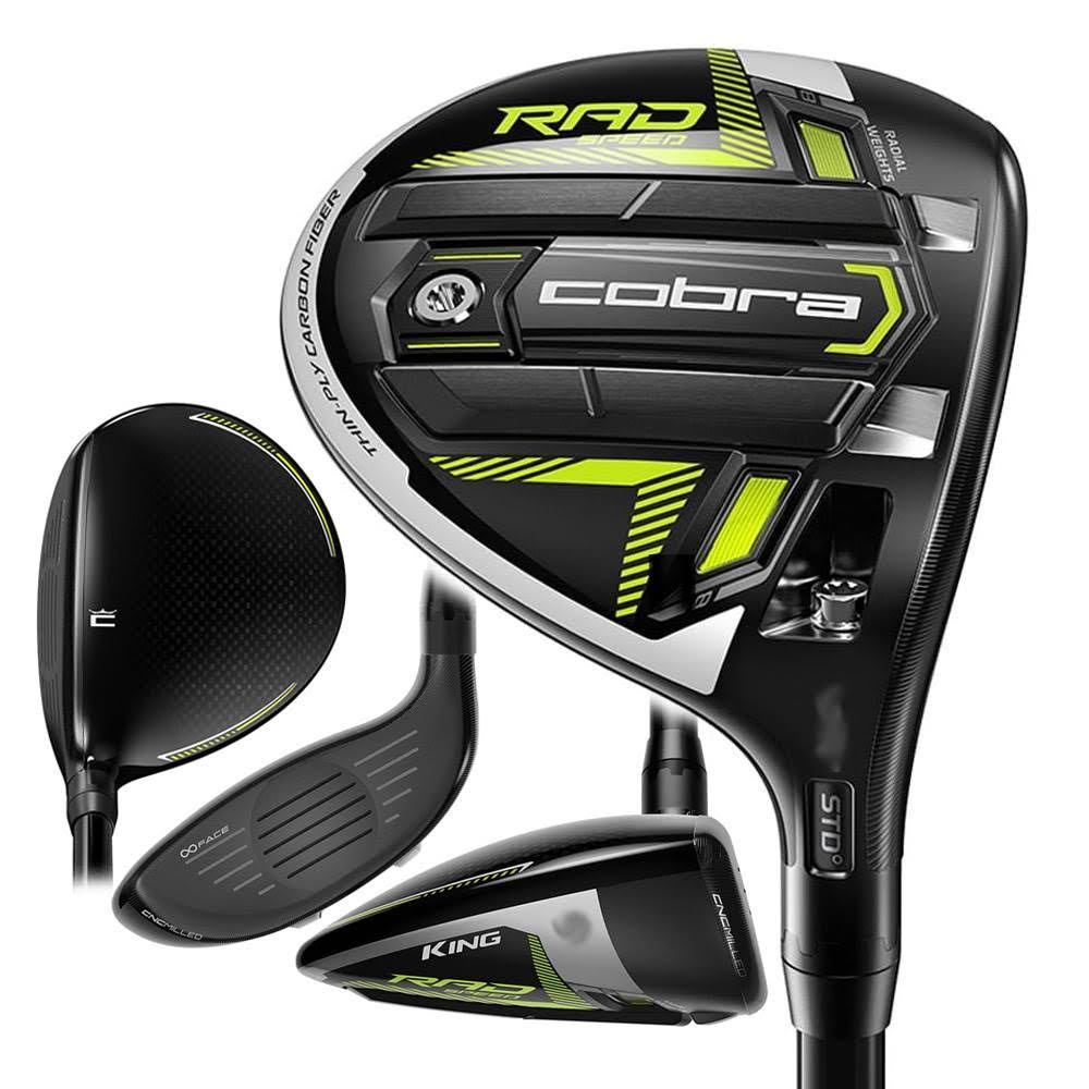 Cobra King RADSPEED Fairway Wood - Black/Yellow 路 3W 路 Regular 路 Left Handed