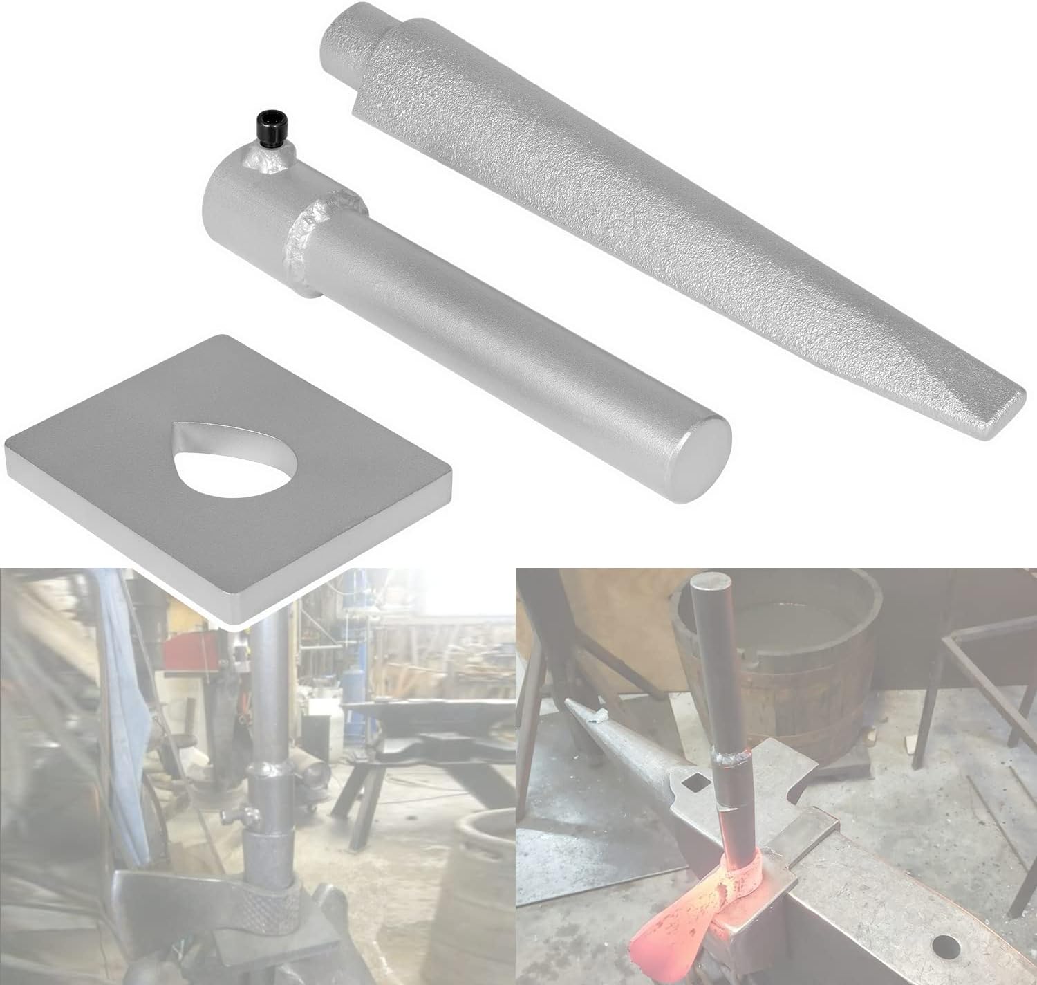 Blacksmith Tomahawk Eye Drift/Mandrel with steel handle and bolster plate