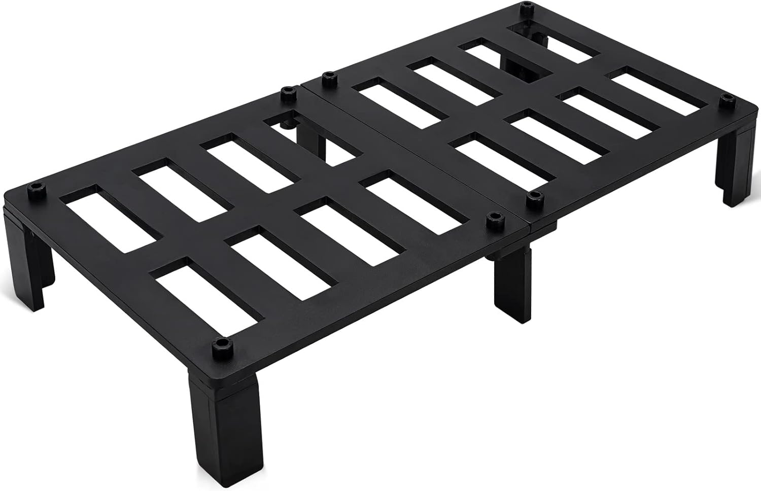 STBoo Fireplace Grate Heavy Duty Solid Steel 20inch, Firewood Log Burning Rack Fire Grates, Fireplace Log Holder, Log Grate for Indoor Chimney Hearth Outdoor Fire Place Kindling Tool Pit.