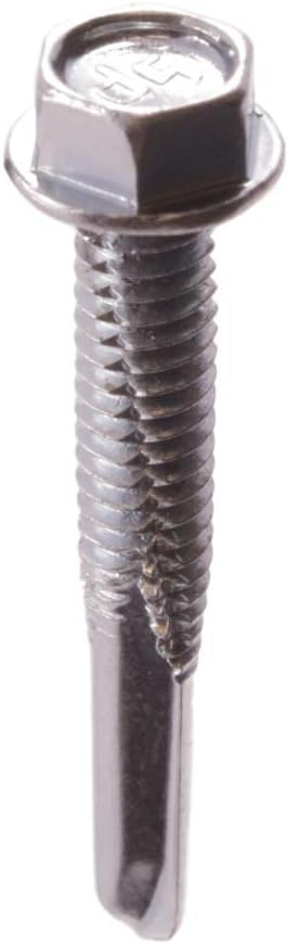 U-Turn - 12-24 x 3 inch Tek 5 Screws Hex Self-Drilling (250 Pack) Pack of 2
