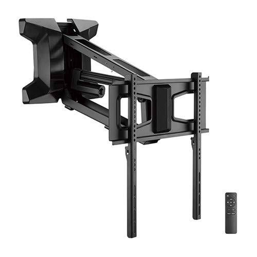 Ablemounts Motorized Fireplace Mantel TV Wall Mount for 37 inch to 70 inch Pull-Down Full-Motion