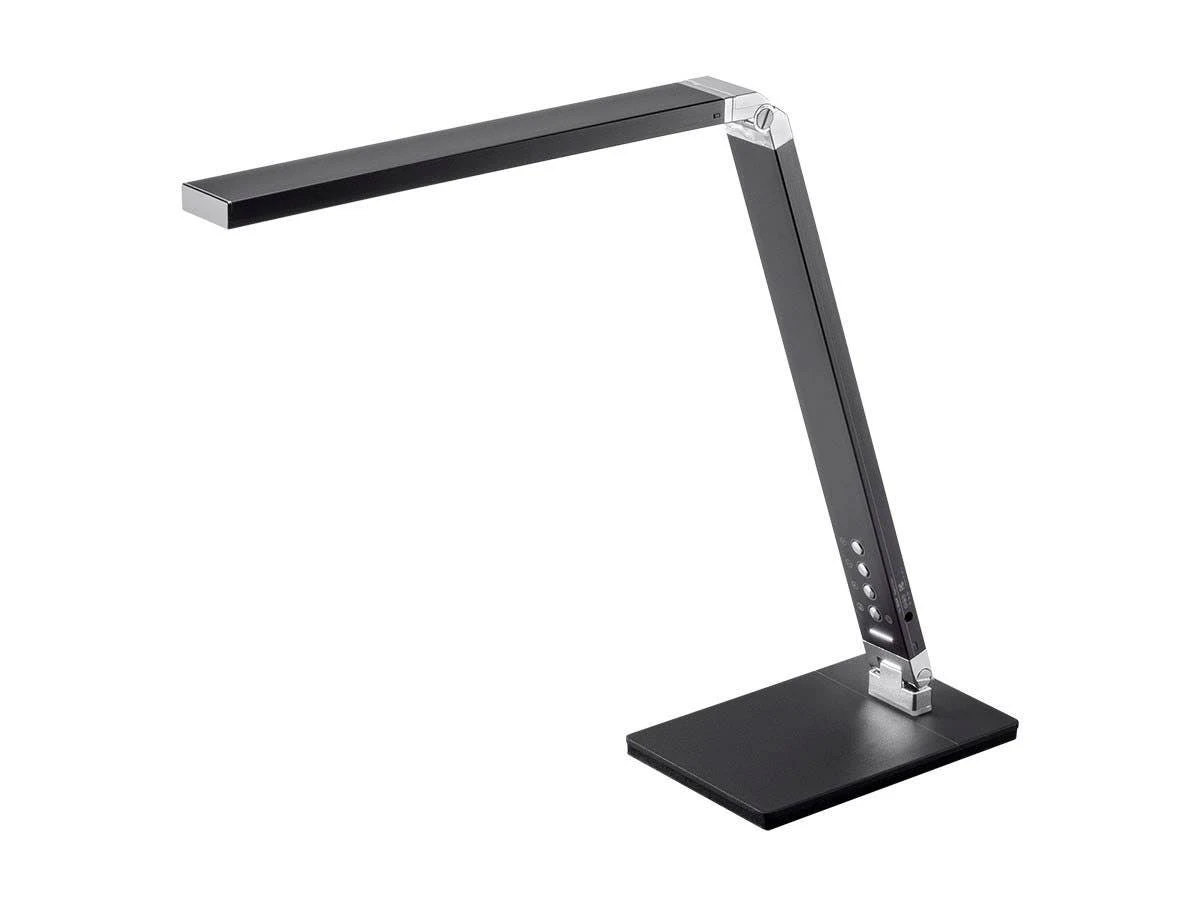 Monoprice 116364 LED Aluminum Desk Lamp, 3.1x22 x 18.3x22 x 7.6x22 , Black