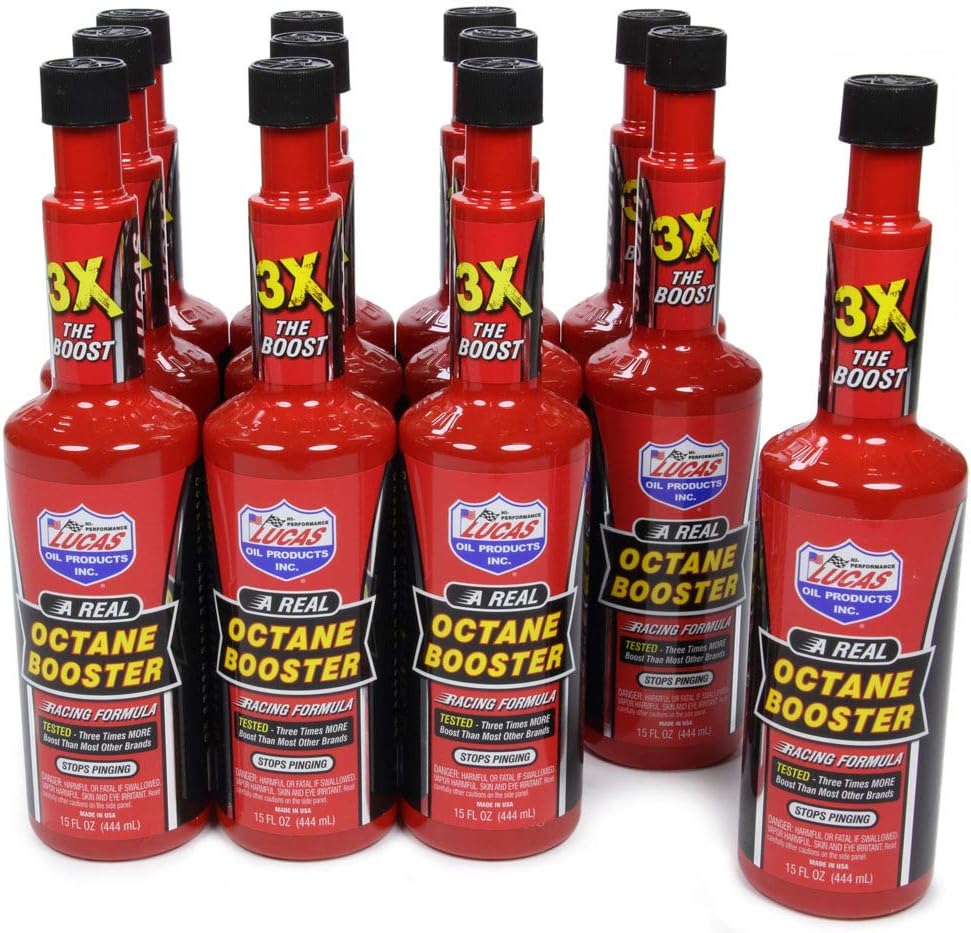 Lucas Oil 10026-PK12 Octane Booster - 15 oz (Pack of 12)