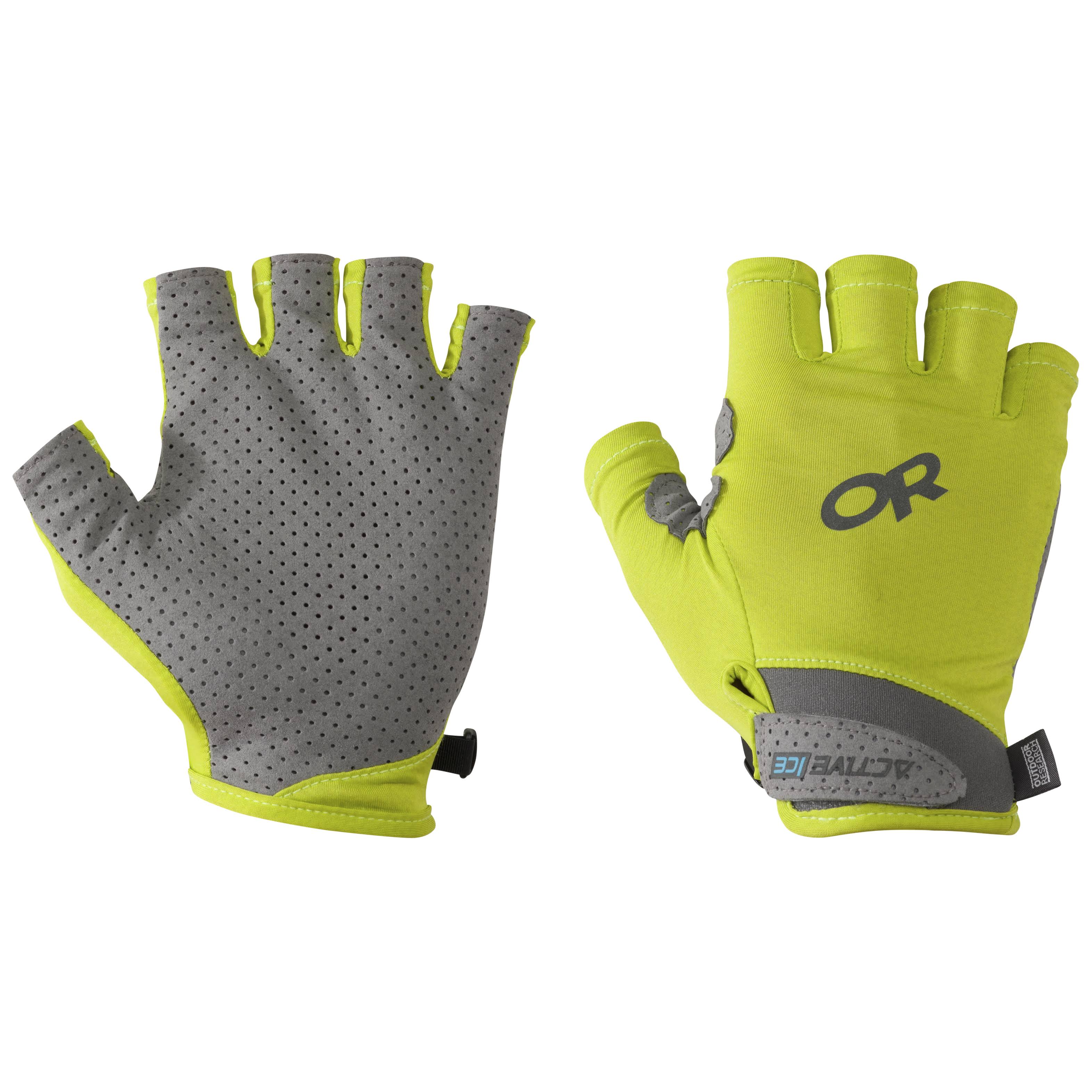 (Large, Lemongrass) - Outdoor Research Active Ice Chroma Sun Gloves