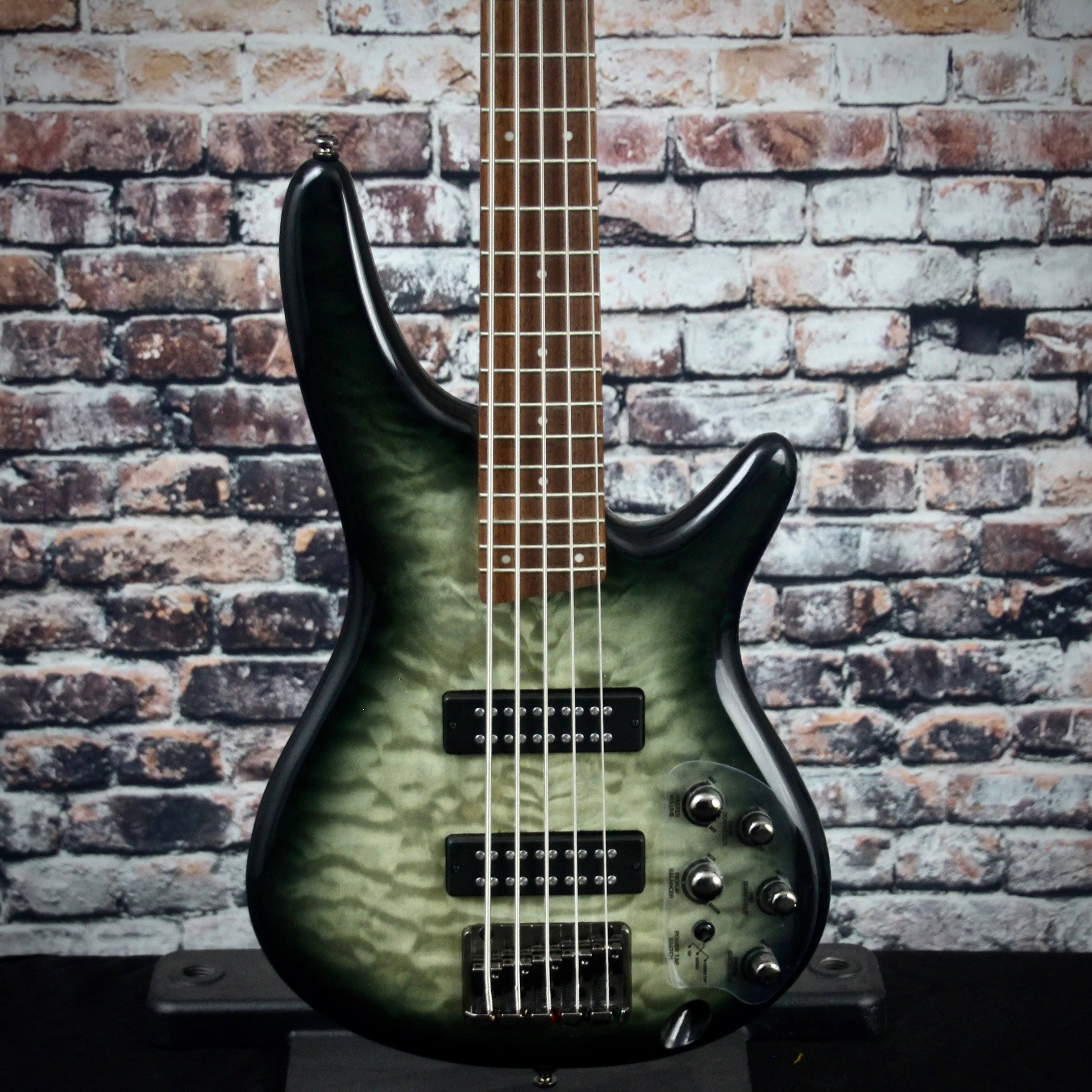 Ibanez SR405EQM 5-String Bass Guitar (Surreal Black Burst Gloss)