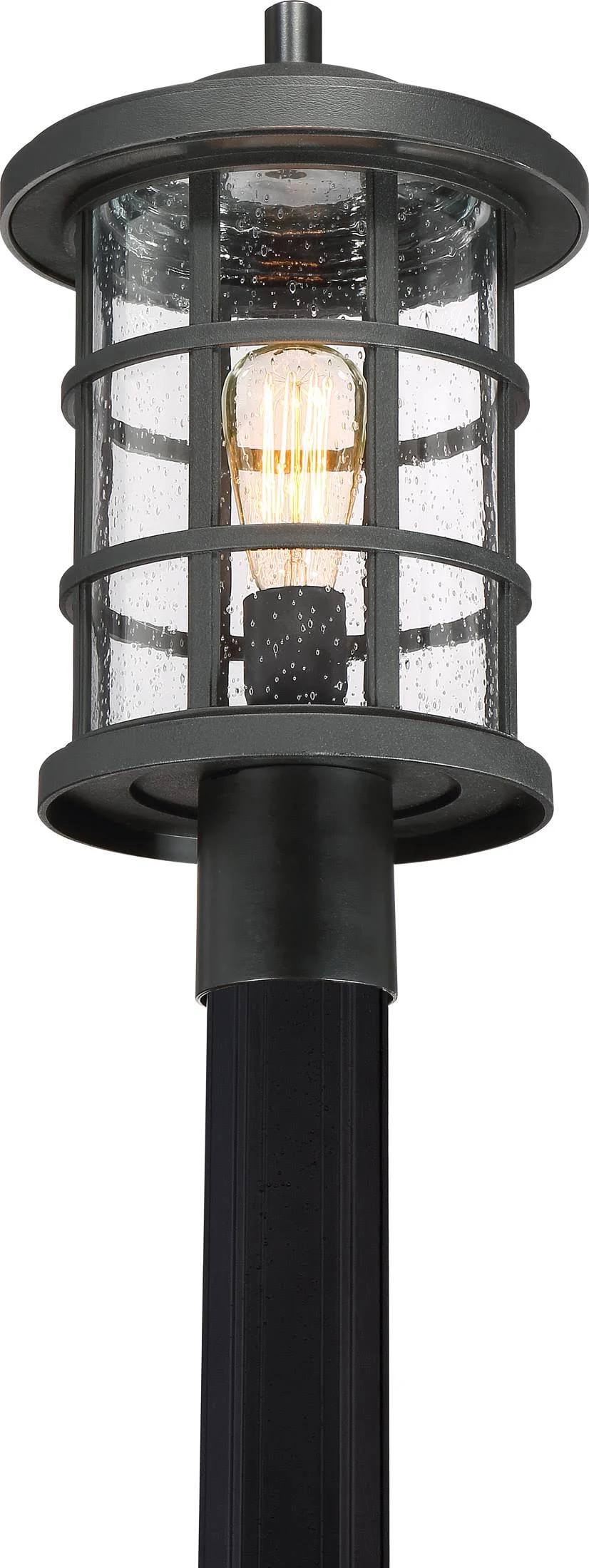 Quoizel Crusade Outdoor Post Lantern - Earth Black - CSE9010EK