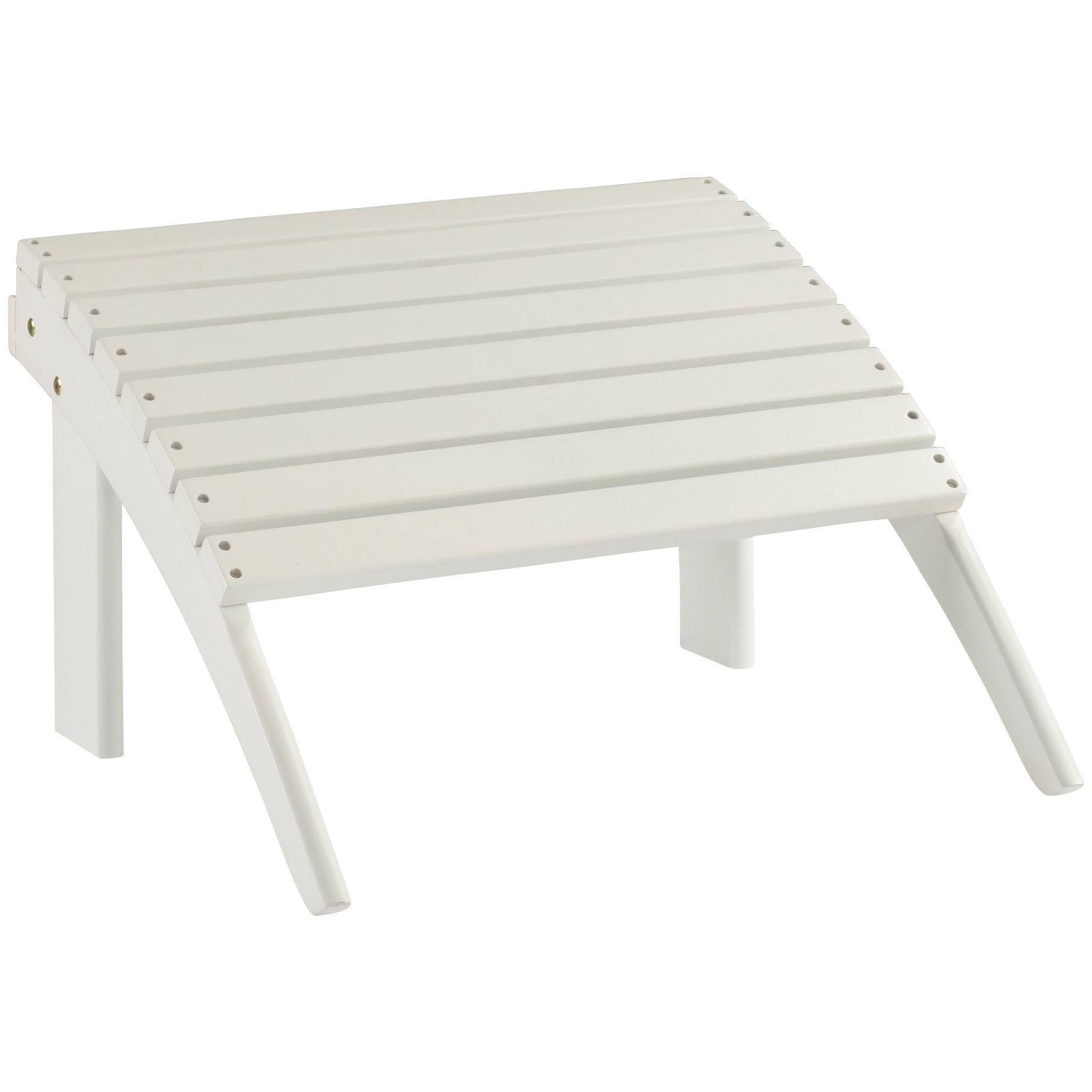 Linon Adirondack Ottoman, White