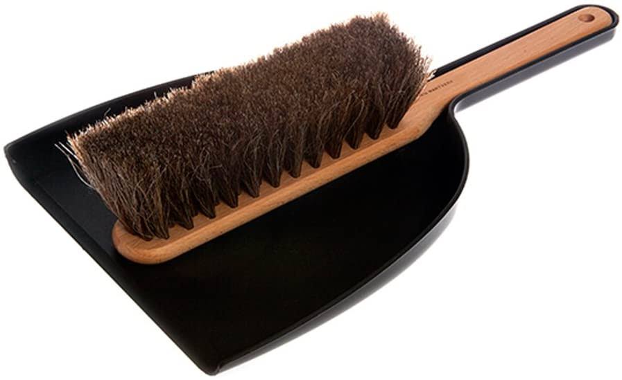 Iris Hantverk Dustpan u0026 Brush Set Handmade Black