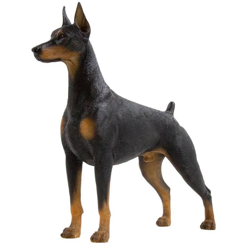 Petorama Handmade Doberman Resin Statue 1-6 in Black - 20180017003
