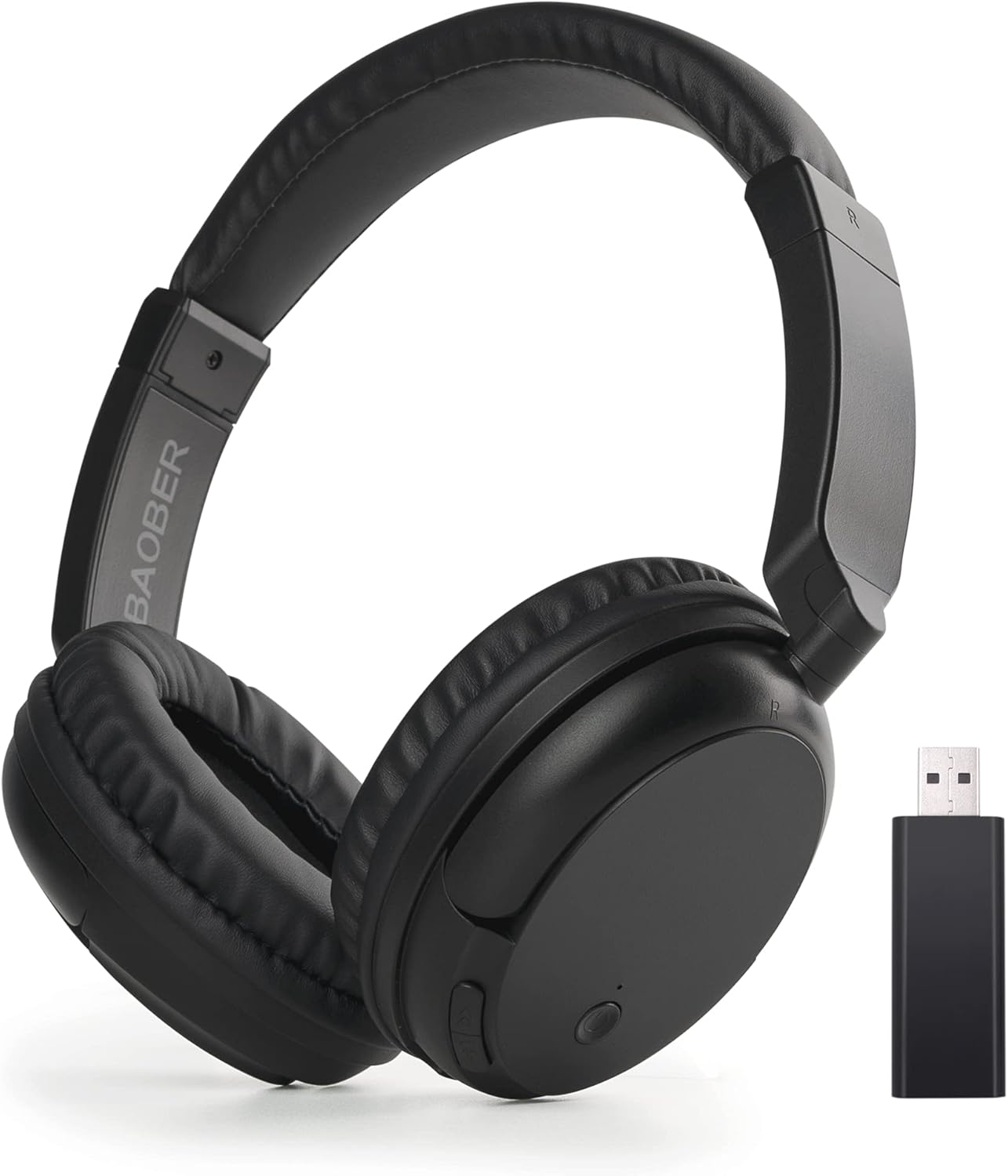 BAOBER Over-Ear Wireless Bluetooth Headphone, Wired and Wireless Headset, Bluetooth Transmitter for TV,PC,3.5mm Audio Device, (Green) Pack of 2