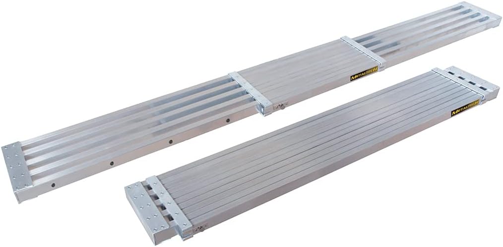 Metaltech M-PEP7000AL 9 ft. Aluminum Telescoping Work Plank with 250 lb. Load Capacity