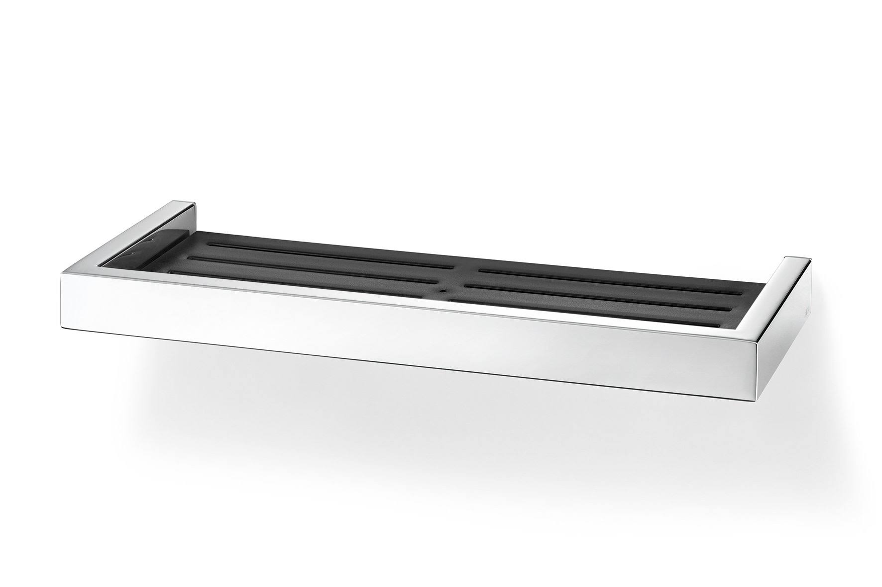 Zack 40044 1.2 x 13. 9 x 5.2 in. Linea Shower Shelf High Gloss Wall Mounted