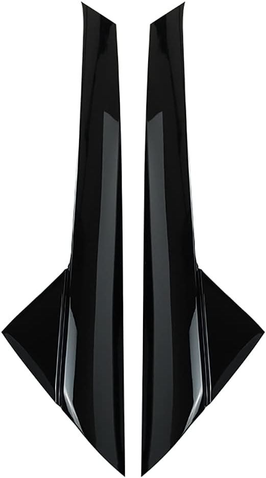 USTAR Outer Windshield Pillar Trim Panel Molding Compatible with Ford Explorer 2011-2019 Replaces BB5Z7803136AA BB5Z-7803136-AB (Outer 2 Pack and Gloss Black) Pack of 2