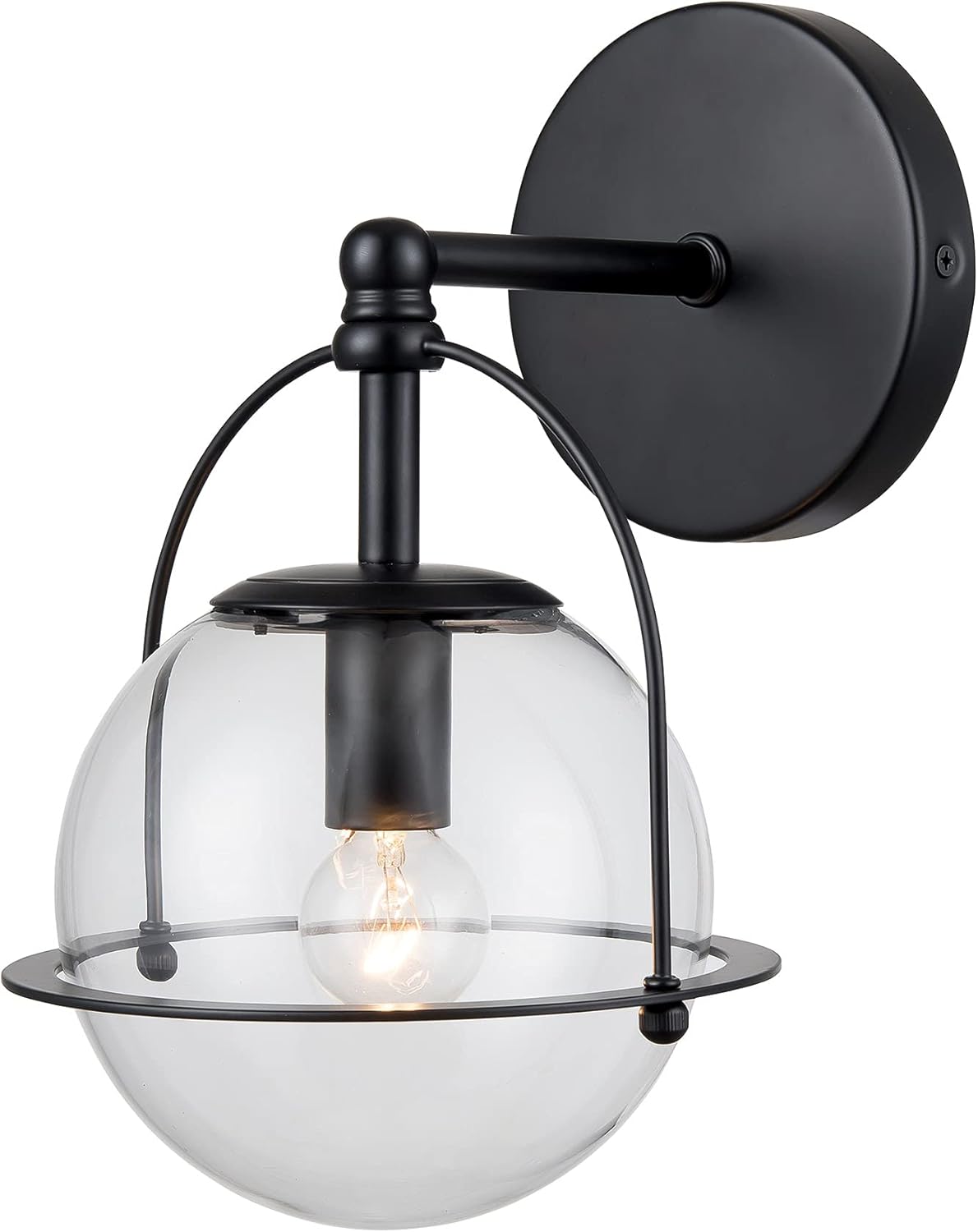 Langford 1-Light Vanity Light in Matte Black