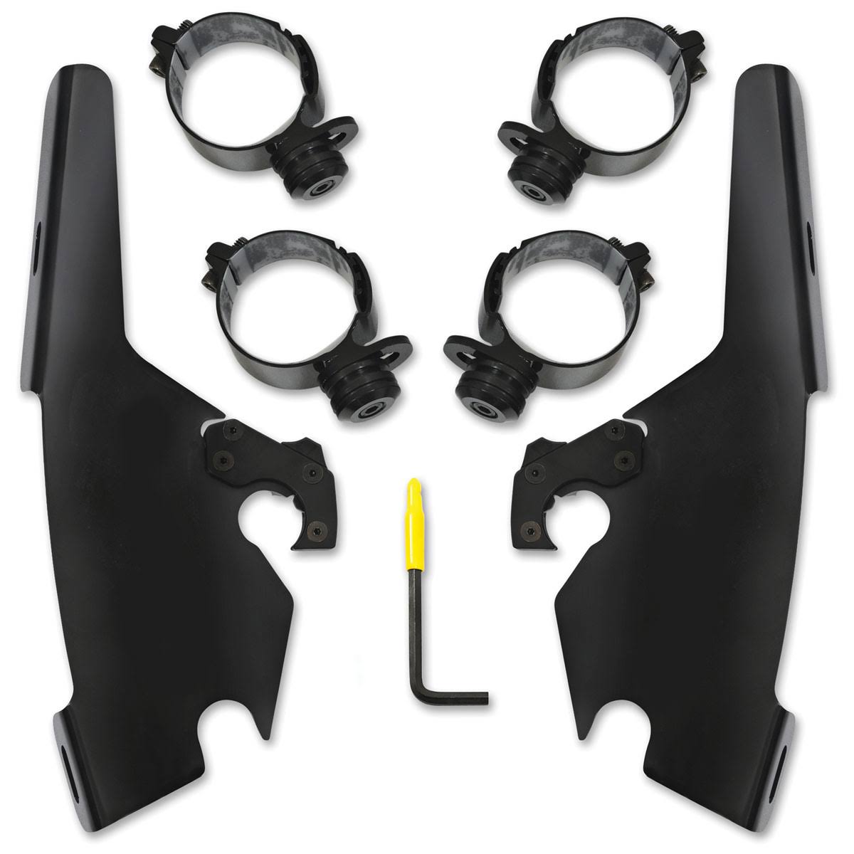 Memphis Shades Black Batwing Fairing Trigger Lock Mount Kit - MEB2044