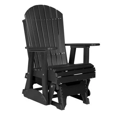Gonsalve Adirondack Glider Chair Ebern Designs Frame Color: Black