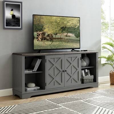 Bustillos TV Stand for TVs Up to 85x22 Beachcrest Home Color: Gray