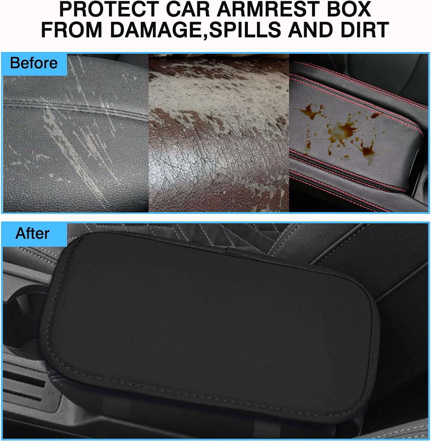 PJLJY Auto Center Console Cushion Pad, 12