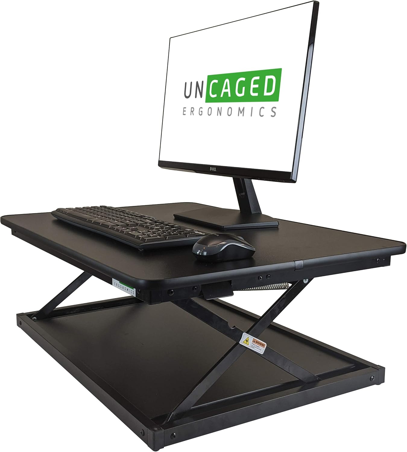 CHANGEdesk MINI small standing desk converter simple affordable adjustable height desktop riser for laptops single computer monitors portable compact lightweight ergonomic sit stand up tabletop stand