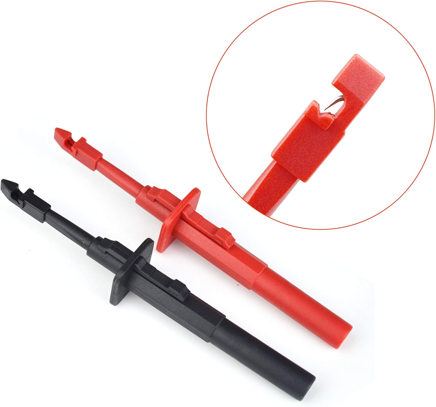 ZIBOO ZB-T13 Insulation Piercing Probes Test Clip Set,Nickel Plated Safety,for Car Circuit Detection,Used About The Non-Destructive Cable Test in Auto,Power,Industry Pack of 2