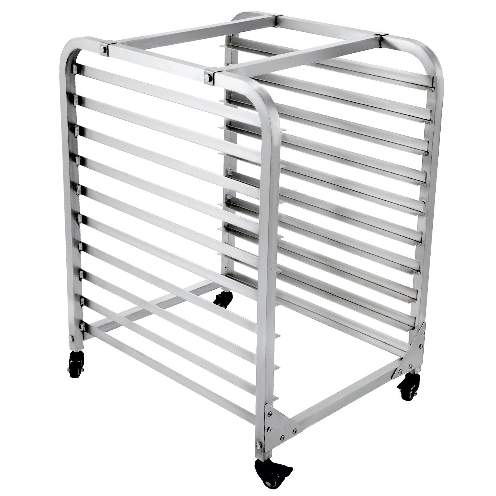 Vevor Bun Pan Rack Bakery Rack 10-Tier Aluminum Commercial u0026Home Kitchen Cooling Rack