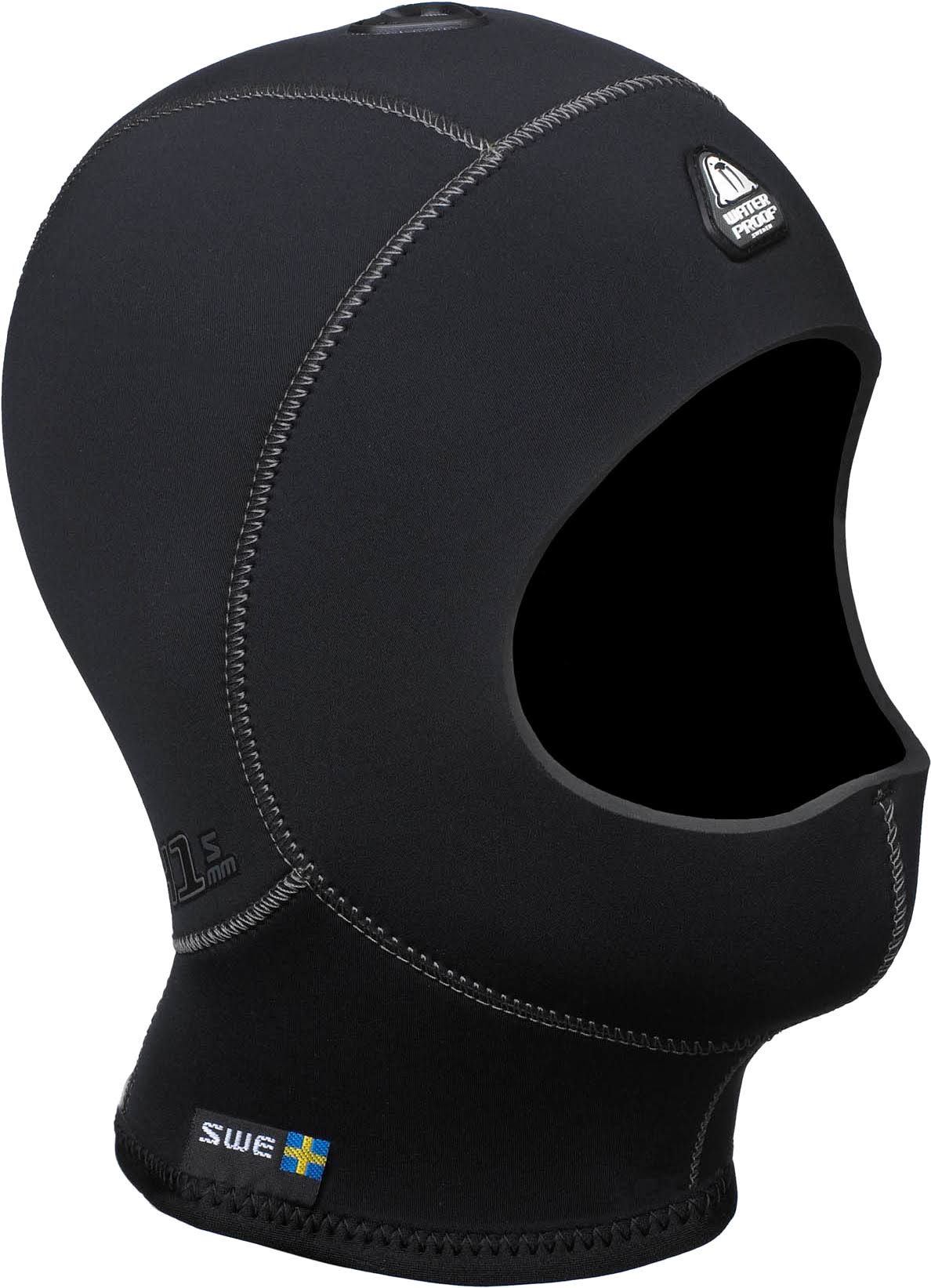 Waterproof H1 5/7mm No Bib Hood 2X-Large Black