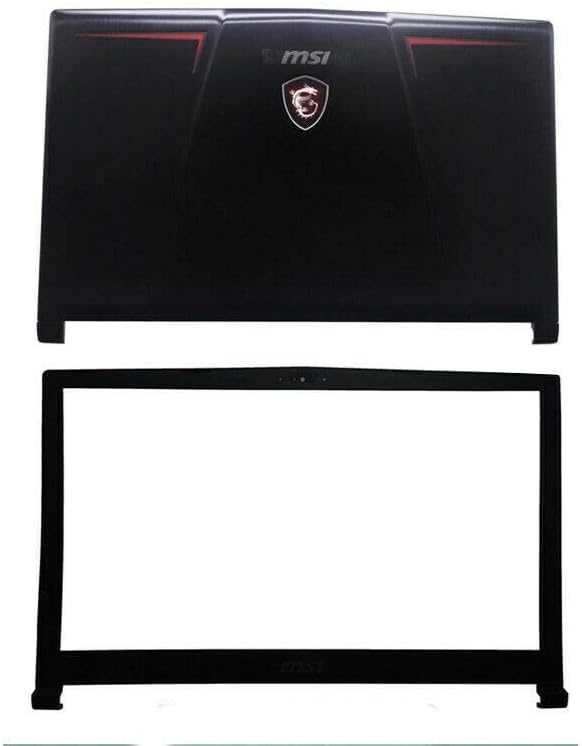 Compatible Replacement for MSI GE63 GE63VR GE63VR-7RT -7RE LCD Rear Top Lid Back Cover LCD Front Frame Bezel
