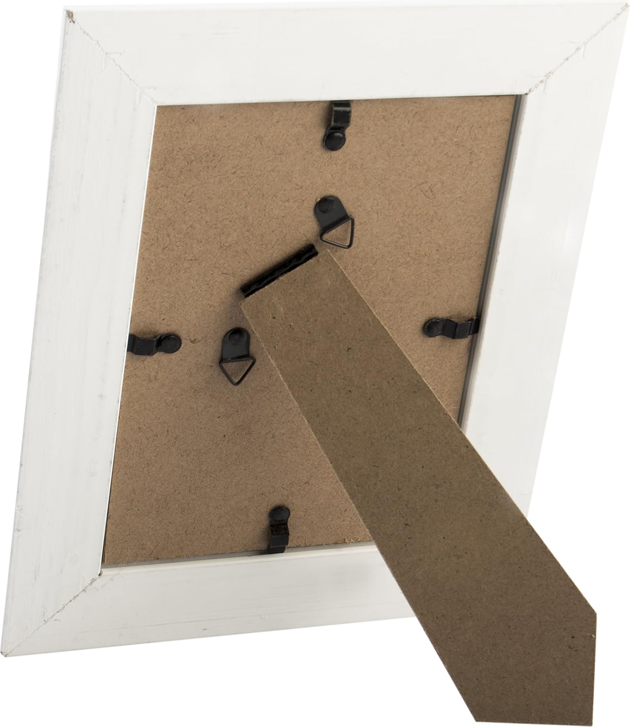 Displays2go Photo Frames with Glossy Beveled Border, 4 by 6-Inch, White, Set of 6 Pack of 2