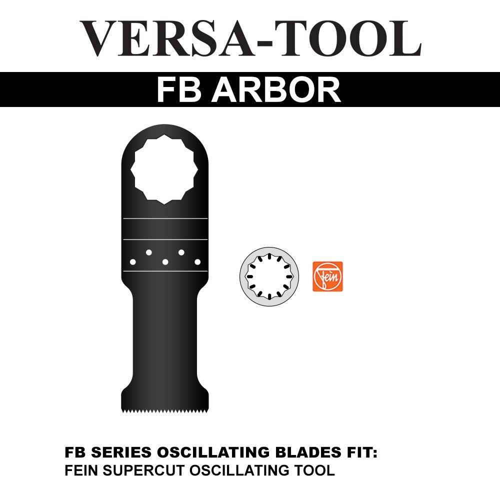 Versa Tool FB25I 80mm HSS Semi-Circular Multi-Tool Saw Blades 25/Pack Fits Fein Supercut Oscillating Tools