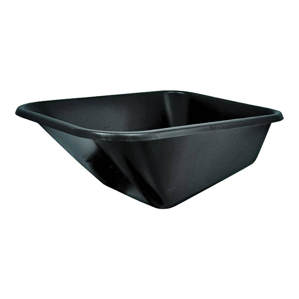 Vulcan 34641 Wheelbarrow Tray, Polymer, Black, for 6 cu-ft Wheelbarrow
