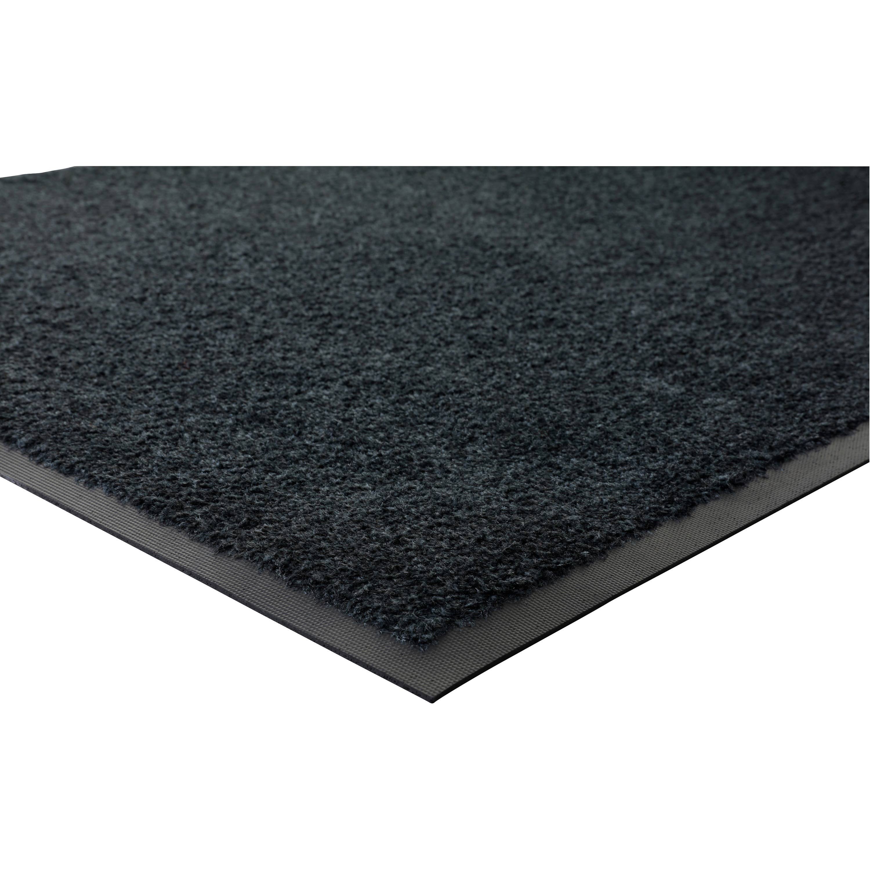 Genuine Joe Platinum Series Indoor Wiper Mats 66x22x43.50x22 - Rubber - Black