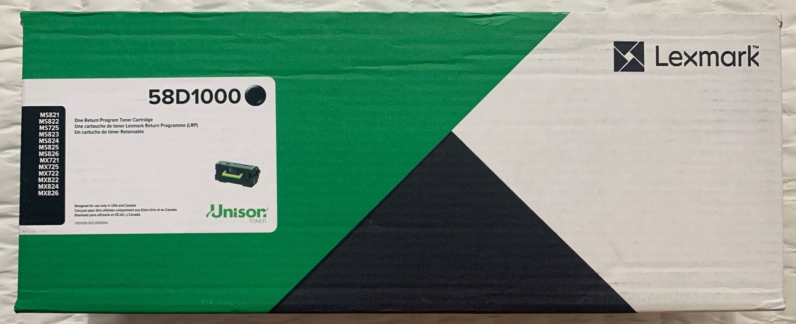 Lexmark 58D1000 Black Toner Cartridge