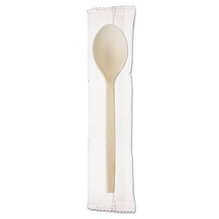 Eco-Products 7x22 Plant Starch Individually Wrapped Spoon / 250-ct. Pack